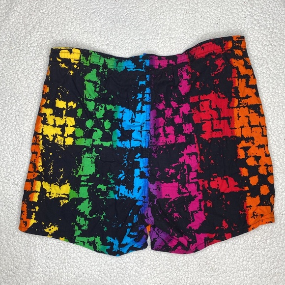 Vintage Ocean Pacific OP Tie Dye Swim Trunks: Size Large - Picture 2 of 8
